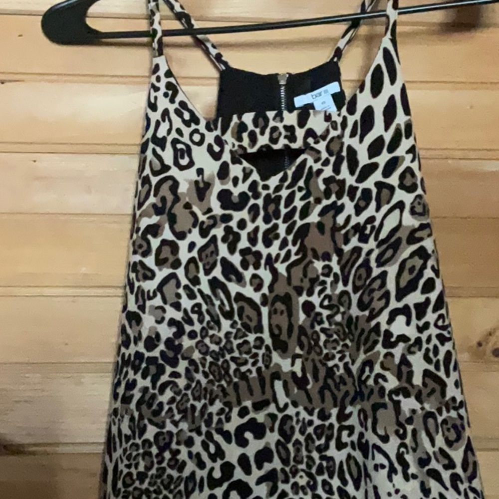 Bar III Animal Print top with Black Accents